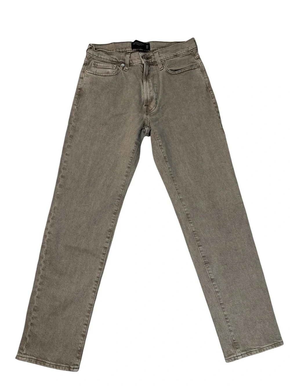 Abercrombie & Fitch Jeans, Slim Straight, 30x32, Gray Grey, Beige, NWOT
